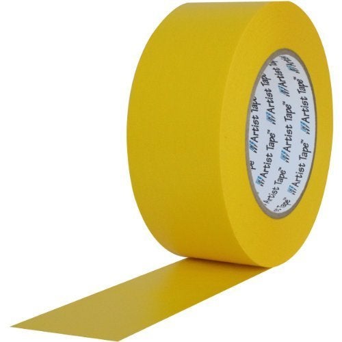 Pro Tapes ProTapes Artist Tape Flatback Printable Paper Board or Console Tape, 60 yds Length x 1"" Width, Yellow (Pack of 1) - Image 2